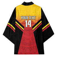 Papua New Guinea Rugby Custom Kimono Go PNG Hunters Polynesian Pattern - Polynesian Pride