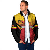 Papua New Guinea Rugby Custom Padded Jacket Go PNG Hunters Polynesian Pattern LT14 - Polynesian Pride