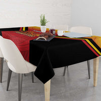 Papua New Guinea Rugby Custom Tablecloth Go PNG Hunters Polynesian Pattern - Polynesian Pride