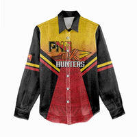 Papua New Guinea Rugby Custom Women Casual Shirt Go PNG Hunters Polynesian Pattern - Polynesian Pride