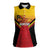 Papua New Guinea Rugby Custom Women Sleeveless Polo Shirt Go PNG Hunters Polynesian Pattern - Polynesian Pride