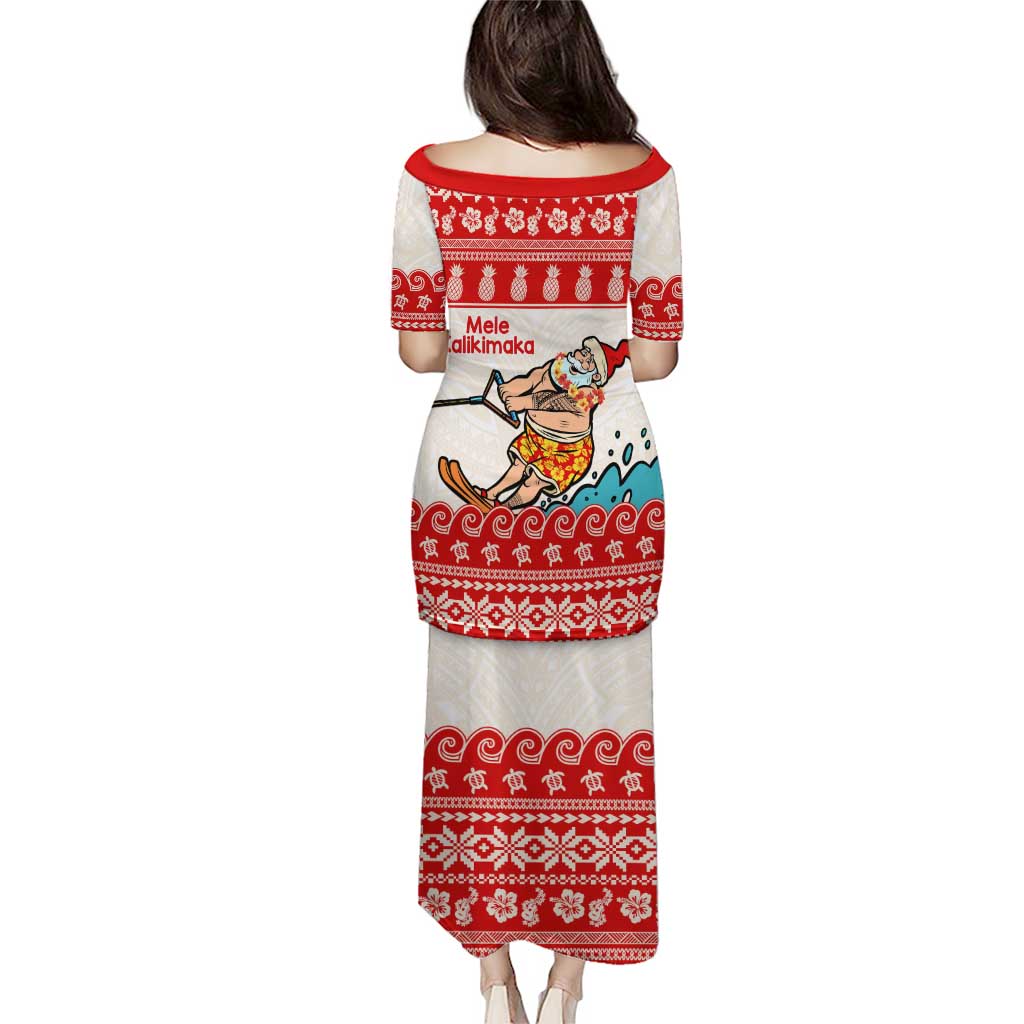 Mele Kalikimaka Hawaii Puletasi Water-skiing Santa Tropical Vibes