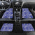 Blue Palaka Japanese Patterns Car Mats Koi Fish Asanoha Sakura Patchwork Stylized - Polynesian Pride