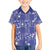 Blue Palaka Japanese Patterns Family Matching Summer Maxi Dress and Hawaiian Shirt Koi Fish Asanoha Sakura Patchwork Stylized - Polynesian Pride