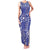 Blue Palaka Japanese Patterns Family Matching Tank Maxi Dress and Hawaiian Shirt Koi Fish Asanoha Sakura Patchwork Stylized - Polynesian Pride