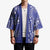 Blue Palaka Japanese Patterns Kimono Koi Fish Asanoha Sakura Patchwork Stylized - Polynesian Pride