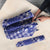 Blue Palaka Japanese Patterns Umbrella Koi Fish Asanoha Sakura Patchwork Stylized - Polynesian Pride