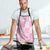 Pink Palaka Japanese Patterns Apron Koi Fish Asanoha Sakura Patchwork Stylized - Polynesian Pride
