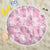 Pink Palaka Japanese Patterns Beach Blanket Koi Fish Asanoha Sakura Patchwork Stylized - Polynesian Pride
