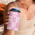 Pink Palaka Japanese Patterns 4 in 1 Can Cooler Tumbler Koi Fish Asanoha Sakura Patchwork Stylized - Polynesian Pride