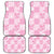 Pink Palaka Japanese Patterns Car Mats Koi Fish Asanoha Sakura Patchwork Stylized - Polynesian Pride