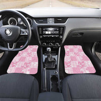 Pink Palaka Japanese Patterns Car Mats Koi Fish Asanoha Sakura Patchwork Stylized - Polynesian Pride