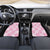 Pink Palaka Japanese Patterns Car Mats Koi Fish Asanoha Sakura Patchwork Stylized - Polynesian Pride