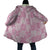 Pink Palaka Japanese Patterns Cloak Koi Fish Asanoha Sakura Patchwork Stylized - Polynesian Pride