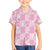 Pink Palaka Japanese Patterns Family Matching Long Sleeve Bodycon Dress and Hawaiian Shirt Koi Fish Asanoha Sakura Patchwork Stylized - Polynesian Pride