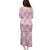 Pink Palaka Japanese Patterns Family Matching Puletasi and Hawaiian Shirt Koi Fish Asanoha Sakura Patchwork Stylized - Polynesian Pride