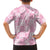 Pink Palaka Japanese Patterns Family Matching Tank Maxi Dress and Hawaiian Shirt Koi Fish Asanoha Sakura Patchwork Stylized - Polynesian Pride