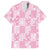 Pink Palaka Japanese Patterns Family Matching Tank Maxi Dress and Hawaiian Shirt Koi Fish Asanoha Sakura Patchwork Stylized - Polynesian Pride