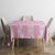 Pink Palaka Japanese Patterns Tablecloth Koi Fish Asanoha Sakura Patchwork Stylized - Polynesian Pride
