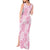Pink Palaka Japanese Patterns Tank Maxi Dress Koi Fish Asanoha Sakura Patchwork Stylized - Polynesian Pride