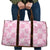Pink Palaka Japanese Patterns Travel Bag Koi Fish Asanoha Sakura Patchwork Stylized - Polynesian Pride