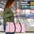 Pink Palaka Japanese Patterns Travel Bag Koi Fish Asanoha Sakura Patchwork Stylized - Polynesian Pride