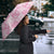 Pink Palaka Japanese Patterns Umbrella Koi Fish Asanoha Sakura Patchwork Stylized - Polynesian Pride