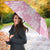 Pink Palaka Japanese Patterns Umbrella Koi Fish Asanoha Sakura Patchwork Stylized - Polynesian Pride