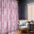 Pink Palaka Japanese Patterns Window Curtain Koi Fish Asanoha Sakura Patchwork Stylized - Polynesian Pride