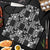 Black Palaka Japanese Patterns Apron Koi Fish Asanoha Sakura Patchwork Stylized - Polynesian Pride