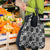Black Palaka Japanese Patterns Grocery Bag Koi Fish Asanoha Sakura Patchwork Stylized - Polynesian Pride
