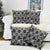 Black Palaka Japanese Patterns Pillow Cover Koi Fish Asanoha Sakura Patchwork Stylized - Polynesian Pride