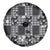 Black Palaka Japanese Patterns Spare Tire Cover Koi Fish Asanoha Sakura Patchwork Stylized - Polynesian Pride