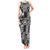 Black Palaka Japanese Patterns Tank Maxi Dress Koi Fish Asanoha Sakura Patchwork Stylized - Polynesian Pride