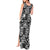 Black Palaka Japanese Patterns Tank Maxi Dress Koi Fish Asanoha Sakura Patchwork Stylized - Polynesian Pride