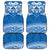 Toa Samoa Rugby Custom Car Mats Uso aso uma Samoan Pattern Blue - Polynesian Pride
