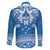 Toa Samoa Rugby Custom Family Matching Puletasi and Hawaiian Shirt Uso aso uma Samoan Pattern Blue - Polynesian Pride