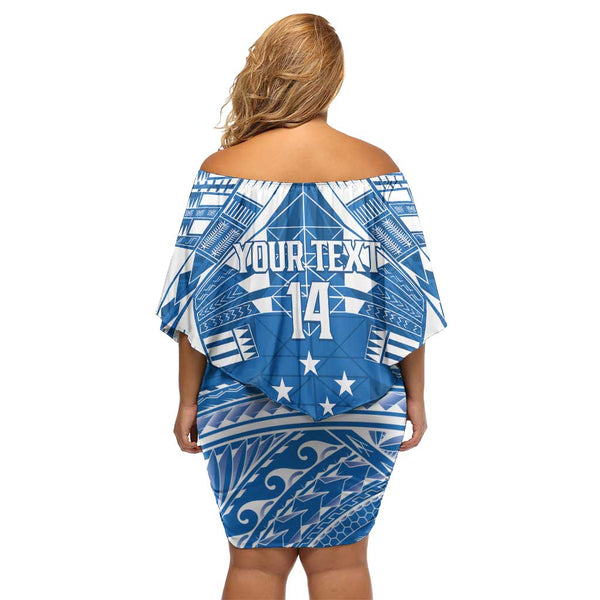 Toa Samoa Rugby Custom Off Shoulder Short Dress Uso aso uma Samoan ...