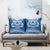 Toa Samoa Rugby Custom Pillow Cover Uso aso uma Samoan Pattern Blue - Polynesian Pride