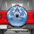 Toa Samoa Rugby Custom Spare Tire Cover Uso aso uma Samoan Pattern Blue - Polynesian Pride