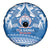 Toa Samoa Rugby Custom Spare Tire Cover Uso aso uma Samoan Pattern Blue - Polynesian Pride