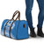 Toa Samoa Rugby Custom Travel Bag Uso aso uma Samoan Pattern Blue - Polynesian Pride