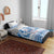 Toa Samoa Rugby Custom Bedding Set Uso aso uma Samoan Pattern White - Polynesian Pride