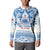 Toa Samoa Rugby Custom Button Sweatshirt Uso aso uma Samoan Pattern White - Polynesian Pride