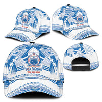 Toa Samoa Rugby Classic Cap Uso aso uma Samoan Pattern White - Polynesian Pride
