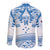 Toa Samoa Rugby Custom Family Matching Off The Shoulder Long Sleeve Dress and Hawaiian Shirt Uso aso uma Samoan Pattern White - Polynesian Pride