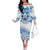 Toa Samoa Rugby Custom Family Matching Off The Shoulder Long Sleeve Dress and Hawaiian Shirt Uso aso uma Samoan Pattern White - Polynesian Pride