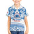 Toa Samoa Rugby Custom Family Matching Off The Shoulder Long Sleeve Dress and Hawaiian Shirt Uso aso uma Samoan Pattern White - Polynesian Pride