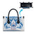 Toa Samoa Rugby Custom Leather Bag Uso aso uma Samoan Pattern White - Polynesian Pride