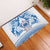 Toa Samoa Rugby Custom Rubber Doormat Uso aso uma Samoan Pattern White - Polynesian Pride